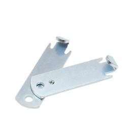 2 Pack Fence Wire Twister Tool for T Post Clips, Heavy Duty Galvanized Steel Wire Bender for Barbed Wire, Farm Ranch Fencing, Lightweight Reusable (8.5 x 2.5 cm)