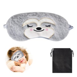 Eye Mask Sleep, Cute Animals Sleeping Mask Eye Bind with Storage Bag, Soft Blindfold for Plush Sleeping Eye Cover, for Adults, Children, Travel, Nap