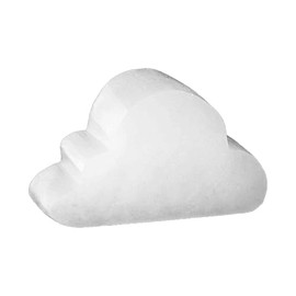NKlaus Selenite Clouds Plate 10 x 4 x 6 cm - Cloud-shaped Selenite Plate for Meditation and Healing Stones, Handmade Spiritual Decoration for Storage of Jewellery and Gemstones 16373
