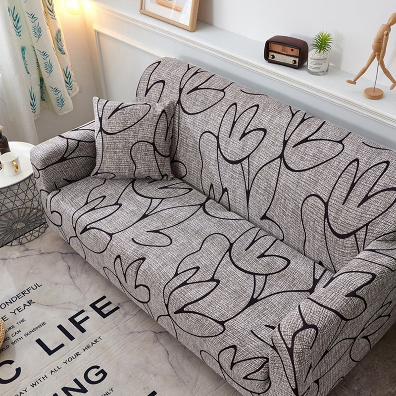 Non‑slip Elastic Printing Dustproof Slipcover Sofa Cover Cushion Cover (For