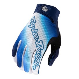 Troy Lee Designs X Oakley Vision Air Glove for Mountain Bike/BMX/Motorcycle/Dirtbike, Breathable, Silicon Grips AIR Glove; BLURR Blue MD