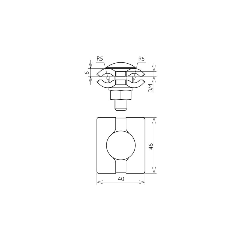 Dehn 306029 – CONNECTOR Parallel 7 – 10 mm M10