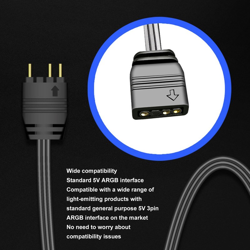 Controlador ARGB de 5V y 3 Pines, barra de luz
