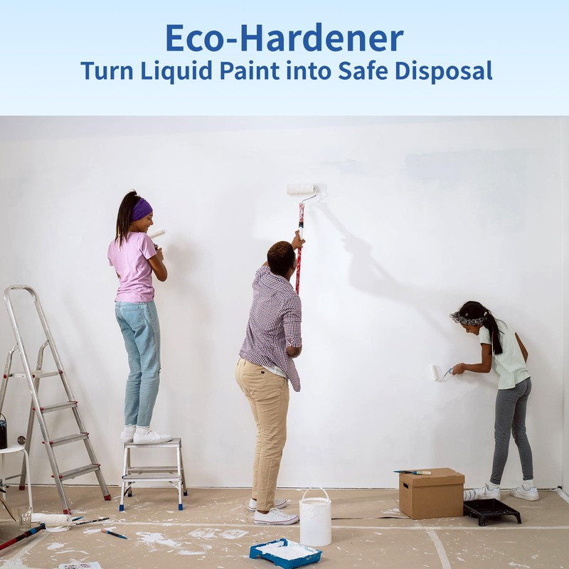 LIFVEAN Paint Hardener for Disposal (35 Ounce) Fast Acting Solidifier
