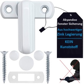 Akyandoo Window Lock Window Lock Window Lock Burglary Protection Child Lock 2 x Window Lock White - White
