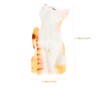 WOONEKY 4pcs Miniature Cat Figurines Decorative Resin Kitten Figures for