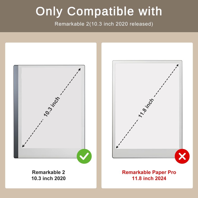 CoBak Premium PU Leather Case for 10.3" Remarkable 2 Tablet