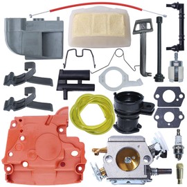 Mtanlo Carburetor Air Filter Base Tune-Up Kit For Husqvarna 362 365 371 372 Chainsaw Part 503 28 32 03, 503283203, 503814503, 503627303, 503627701