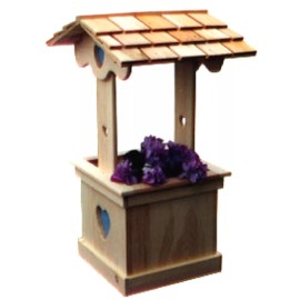 Blueprint Plan To Make Backyard Wishing Well Planter