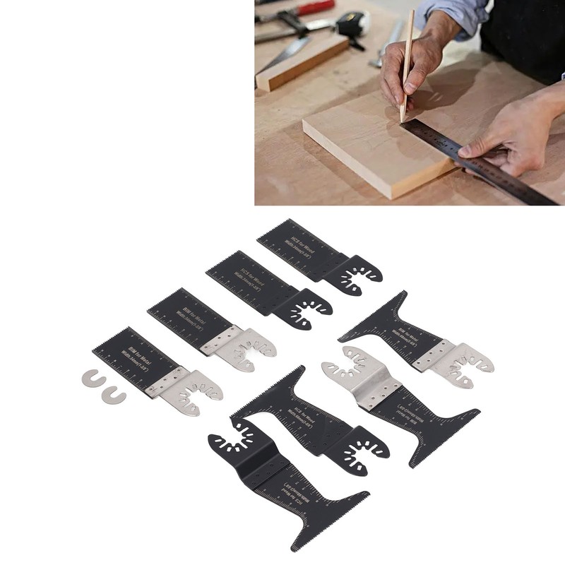 10Pcs Oscillating Saw Blades Universal Quick Release Tool Accessories Kit