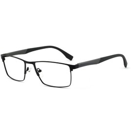 OCCI CHIARI Men's Computer Glasses Blue light blocking Glasses With Clear Lenses(Grey)