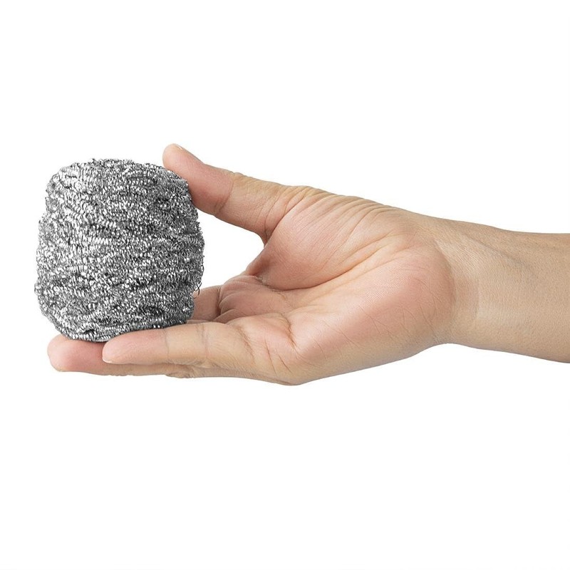 Jantex HZ168 Stainless Steel Heavy Duty Scourers, Pack of 10