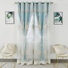 Amidoudou 1 Pair European Double Layer Curtains with Valances for