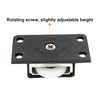 Litoexpe 2 Pair Sliding Cabinet Door Hardware, ABS Single Wheel
