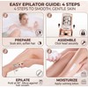 Facial Hair Remover for Women, Rechargeable Cordless Electric Trimmer with