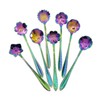 Flower Spoon Set - 8pcs DGQ Teaspoon Coffee Spoon Rainbow