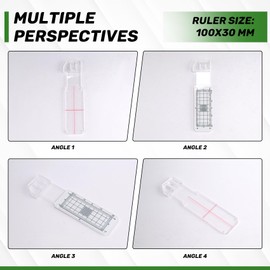 AILIMIAO 3 Pcs Crack Monitoring Record, Acrylic Corner Tell-Tale Monitor,Tell-Tale Crack Monitoring Device,Measuring Instrument