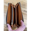 atelierCODEL Men's Long Wallet, Round Zipper, Tochigi Leather, Genuine Leather,
