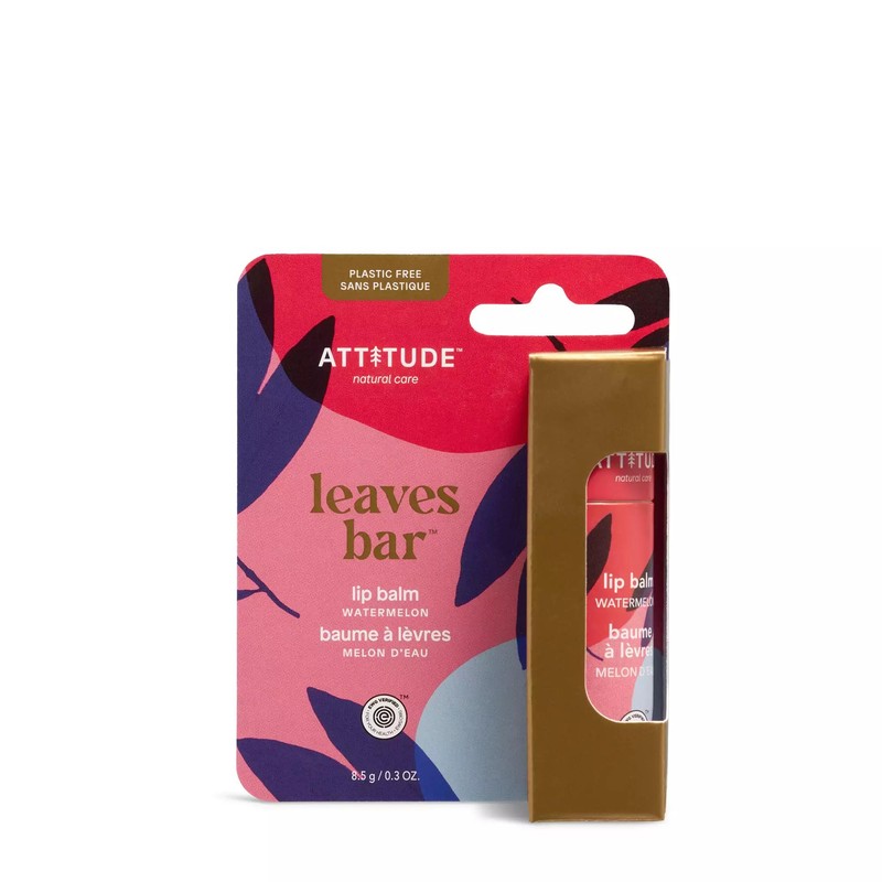 ATTITUDE Plastic-free Lip Balm, EWG Verified Plant- and Mineral-Based Ingredients,