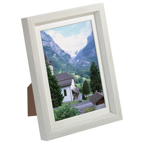Hakuba Chululu FCHL-P01WT P01 Picture / Photo Frame, Fits 3.5 x 5, 4 x 6, and 5 x 7 inch (L / KG / 2L) Photos, White