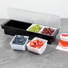 Restaurantware Bar Lux 1.6 Pint White Plastic Condiment Caddy Insert,