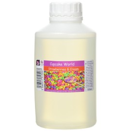Cupcake World Intense Food Flavouring, Strawberries and Cream, 500 ml
