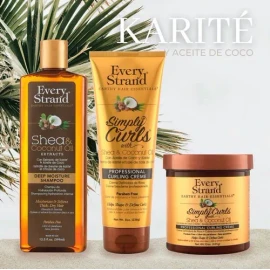 Crema Peinar Cabello Rizado Chino Karité Aceite De Coco Rulo