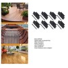 100pcs Hidden Decking Fasteners Robust for Wood Deck Frames, Grooved