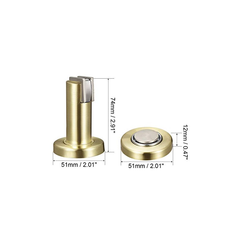 sourcing map Zinc Alloy Door Magnetic Catch Holder Stopper Doorstop