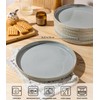 theterra Dinner Plates Set of 6, 10.25 Inch Ceramic Dinner