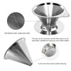 LHS Pour Over Coffee Dripper Reusable Coffee Filter Paperless Coffee