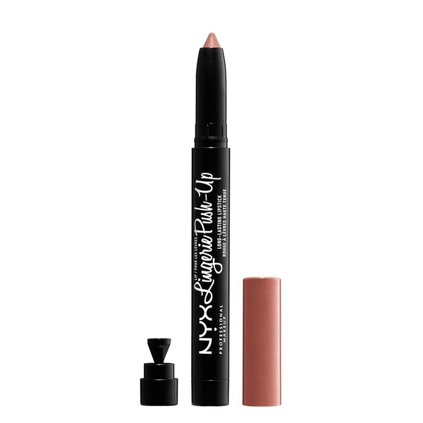 NYX PROFESSIONAL MAKEUP Lip Lingerie Push-Up Long Lasting Plumping Lipstick - Push-Up (Brown Spice Pink)