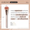 Liquid Blush Brush Angled for Cheek Makeup,Cream Foundation Contour Bronzer