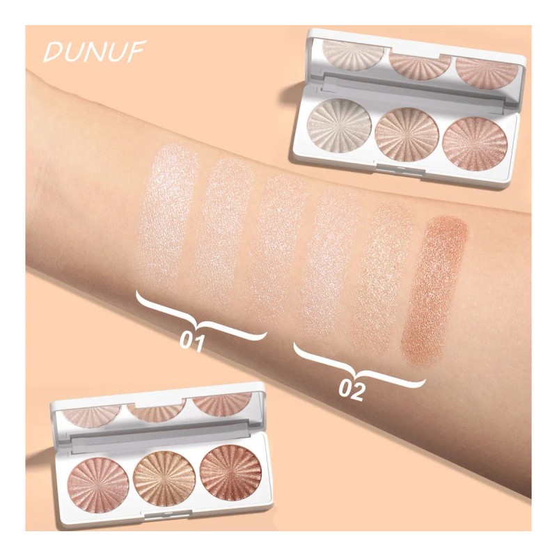 Dunuf Paleta De Iluminador: Iluminante Y A Prueba De Agua.