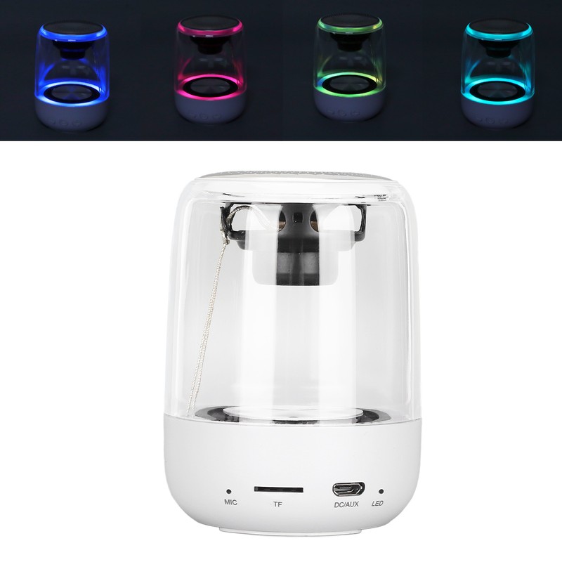 LED Bluetooth Speaker Wireless Stereo Speaker with 7 Light Modes