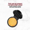 Holstein Housewares Personal Non-Stick Waffle Maker, Black - 4-inch Waffles