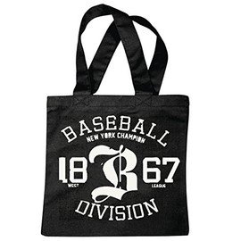'Shoulder bag "New York Baseball Champion Leagues 1867 West League Baseball Baseball Bat Baseball Shirt Baseball Baseball Player Team Shopping Bag School Bags Gym Bag in Black