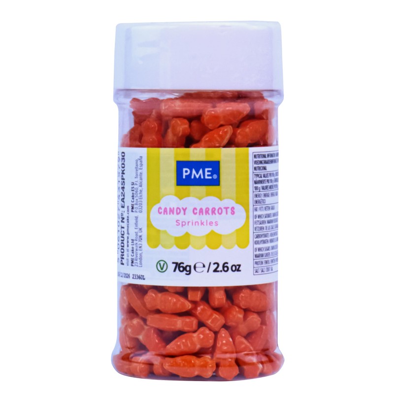 PME Easter Sprinkles - Candy Carrots (60g)