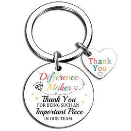 Employee Appreciation Gifts for Coworkers Thank You Gifts for Boss Coworkers Volunteer Difference Maker Gift Appreciation Keychains for Staff School Nurse Coach