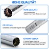 2 pieces universal flexible spark plug wrench, 14 mm and