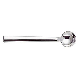 Alessi 18/10 Edelstahl Spiegel poliert "Rundes Modell" Mokka Kaffeelöffel, Set 6 Stück, silber