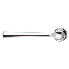 Alessi 18/10 Edelstahl Spiegel poliert "Rundes Modell" Mokka Kaffeelöffel, Set 6 Stück, silber