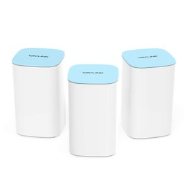 Wavlink Whole Home Mesh WiFi System, Tri-Band, 2.4GHz/400Mbps+5GHz/867Mbps+1733 Mbps, Up to 6,000 Sq.ft. Coverage, AC3000 WiFi Router and Two Extender, 3-Pack