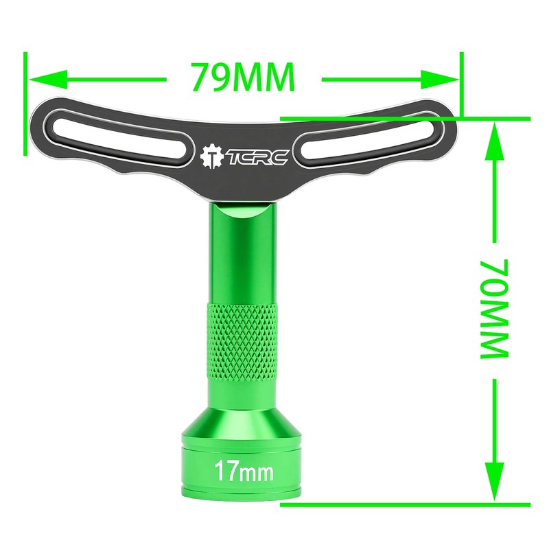 TCRC 17mm Wheel Hex Nut Socket Sleeve Wrench RC Spanner