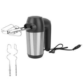 450W Electric Hand Mixer 304 Stainless Steel 5 Gear Speed Dough Stuffing Mixer with Whisk for Kitchen