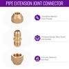 Copper Pipe Extension Joint Connectors - 1/2" Flare Male x