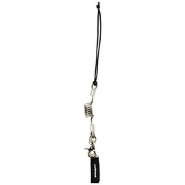 North Peak NP-3174 BK x GY Leash Cord with Joint for Boa Boots [Maximum Leash Length 17.7 inches (45 cm)]