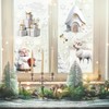 8 Sheets Christmas Window Stickers，Christmas Window Decoration,Double-Sided Window Cling Decal