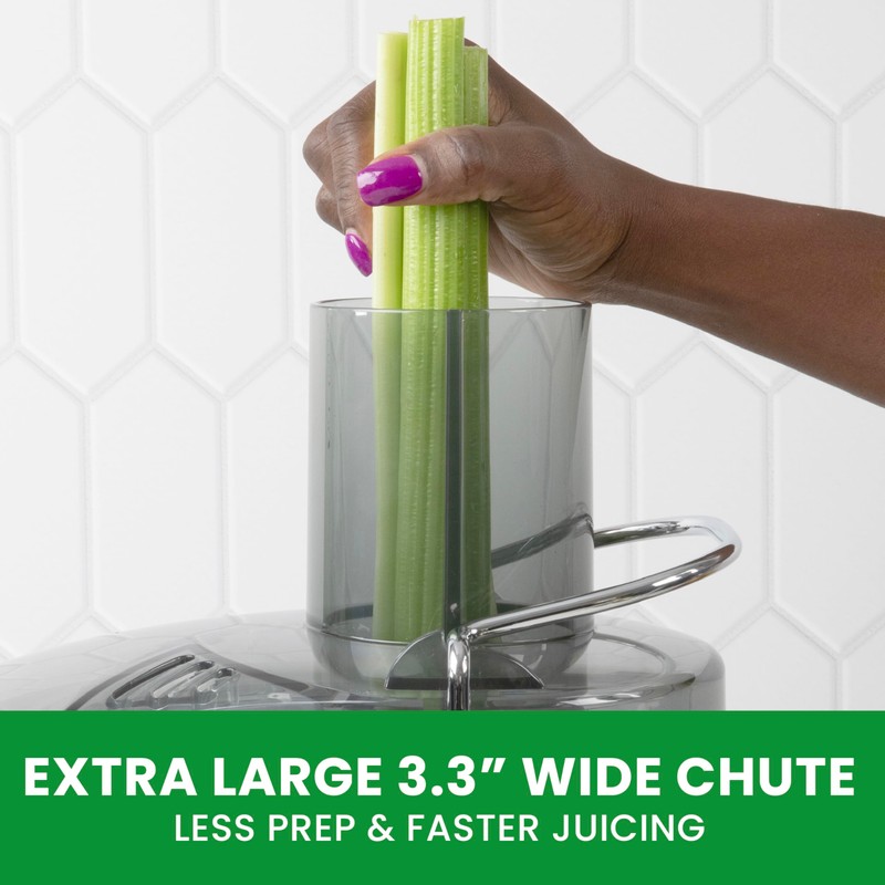 Omega Centrifugal Juicer with Extra Large Chute High Speed Extractor