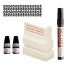 Shachihata Identity Theft Protection Secure Stamper + Marker Set (XHS-1342MS)